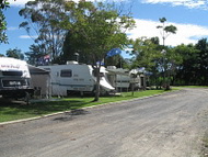 Caravan on site in Murwillumbah