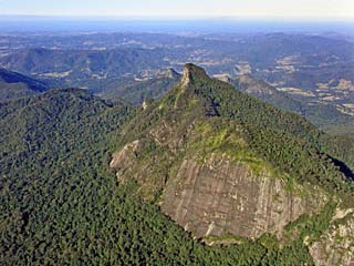 Mt Warning from the air