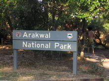 Arakwal National Park entrance sign